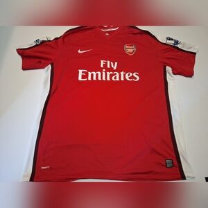 Arsenal Home Football Jersey 2008 Nike Emmanuel Adebayor Size XXL
